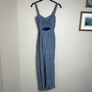 Abercrombie Blue Striped Jump Suit